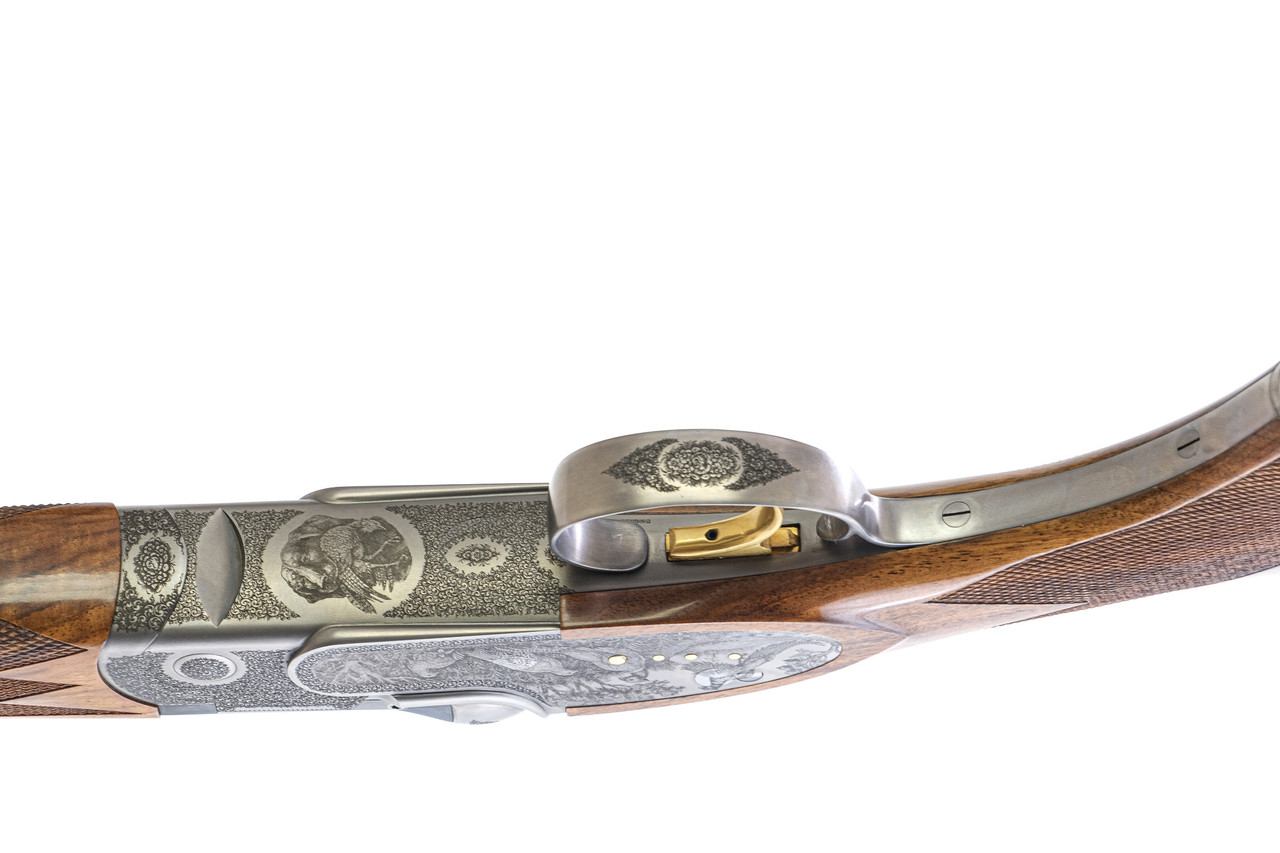 A10 - O/U Sidelock, Platinum Pheasant, 20ga. 30" Barrels with Screw-in Choke Tubes. #76573